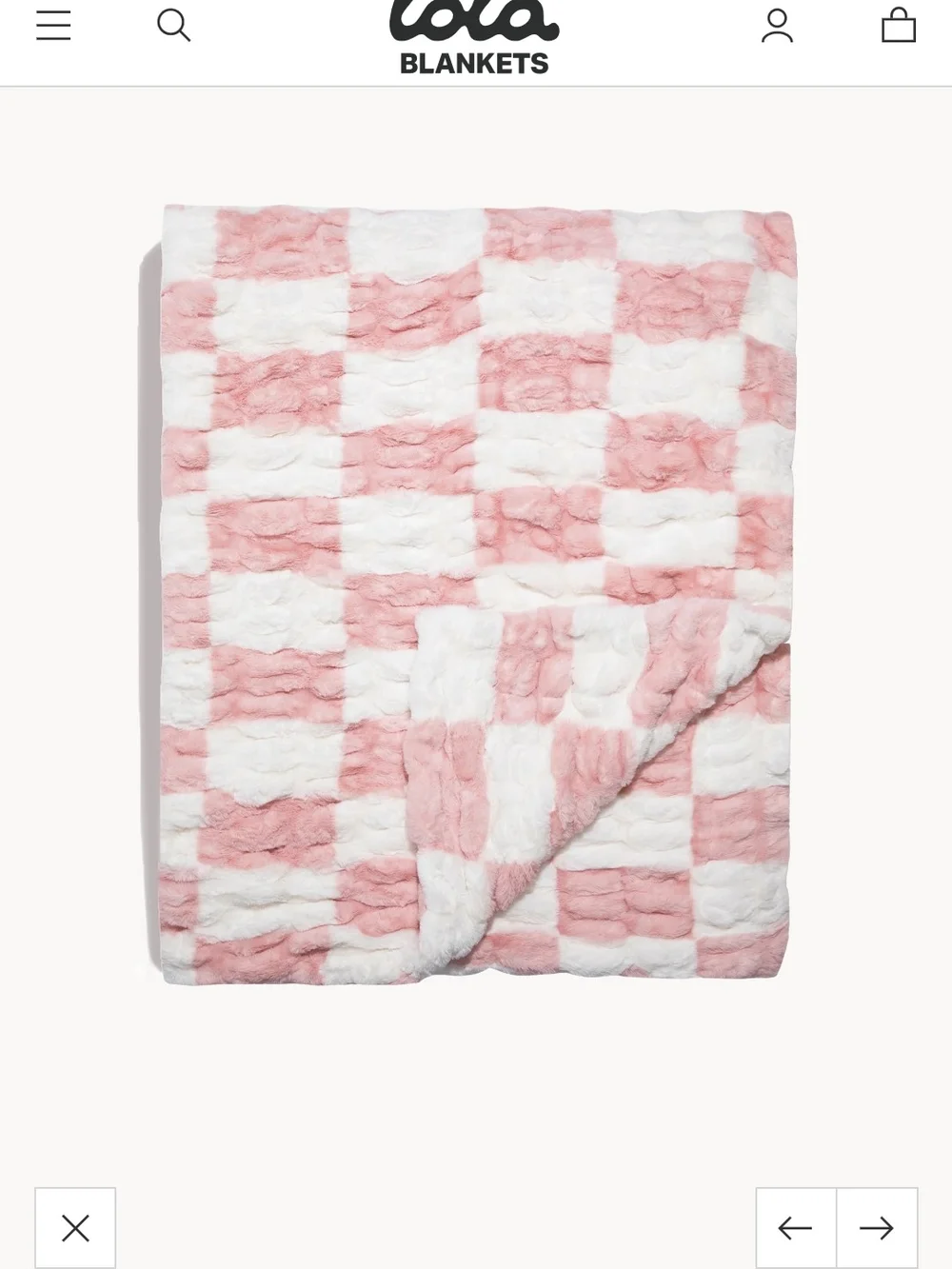 Lola Pink and White Check Created in collaboration with the Morgan Presse
